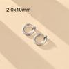 1 Pair Round Spring Ear Clip Earrings For Men/Women Stainless Steel Non-Pierced Painless Fake Earrings Classic Popular Jewelry