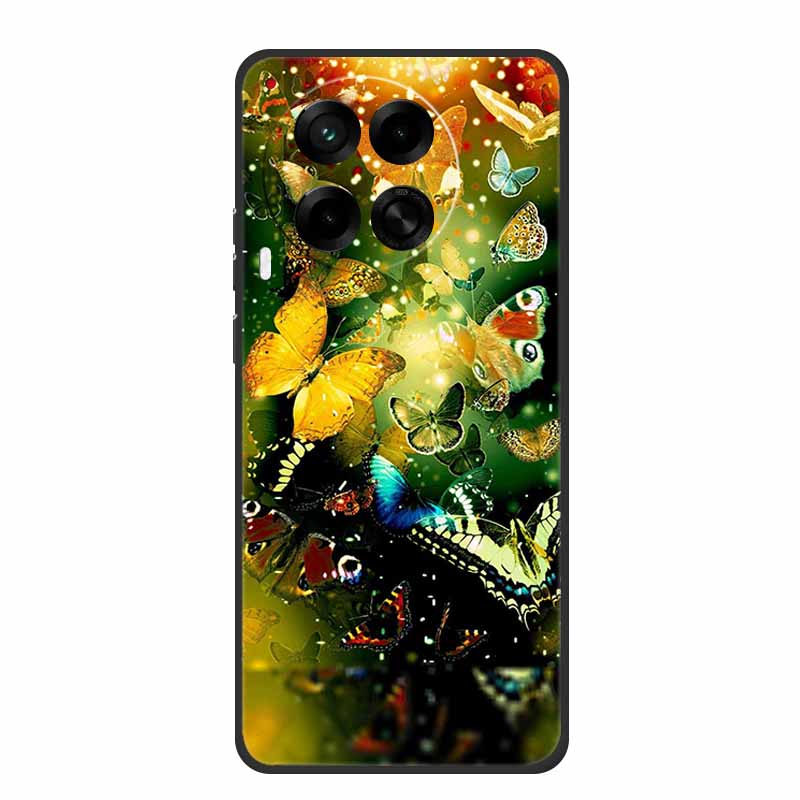 6.78" For Tecno Camon 30 Case Fashion Marble Black Silicone Soft TPU Back Cover Cases For Tecno Camon 30 5G Premier Phone Case