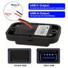 1 Set 18W Qc3.0 Usb A Port & 30W Pd Usb C Port 12V Rv Usb Outlet Charging Socket Panel With Led Light For Car Marine
