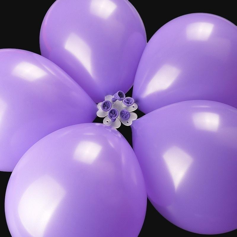 10pcs/lot Five Hole Plum Flower Shape 5 In 1 Balloon Modelling Clip for Party Decorations Flower Balloon Clips