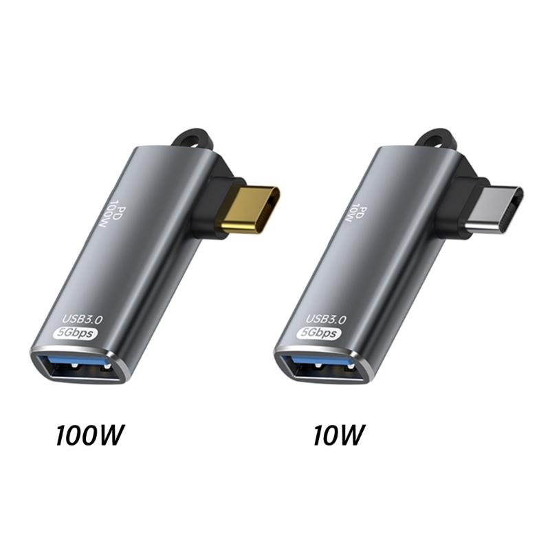 High Speed USB C To A Female Adapter Converter Fast Charging, 5Gbps Data Transfer With OTG And 100W/10W Power Delivery