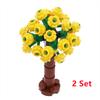 Bausteine Baum Blume Sets Stadt Pflanze Garten Bonsai Wald Natürliche Stadt Straßenansicht Park Dschungel MOC Modell Spielzeug Für Kinder