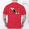 New Fashion T Shirt for Men Casual Short Sleeve Hip Hop Streetwear SCUBA Dive Print Tee Shirt Pullover Mens Women T-shirt Tops