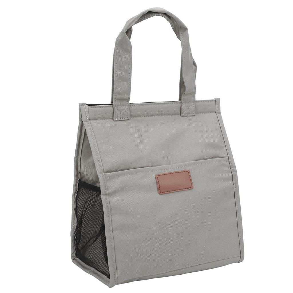 Borsa Termica Semplice per Pranzo in Foglio di Alluminio Tessuto Oxford Grande Capacità Spessa Bento