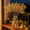 Christmas Decoration Glitter Berrie Artificial Foam Flower Bouquet Christmas Tree Ornaments Red Gold Silver Fake Berries Branch