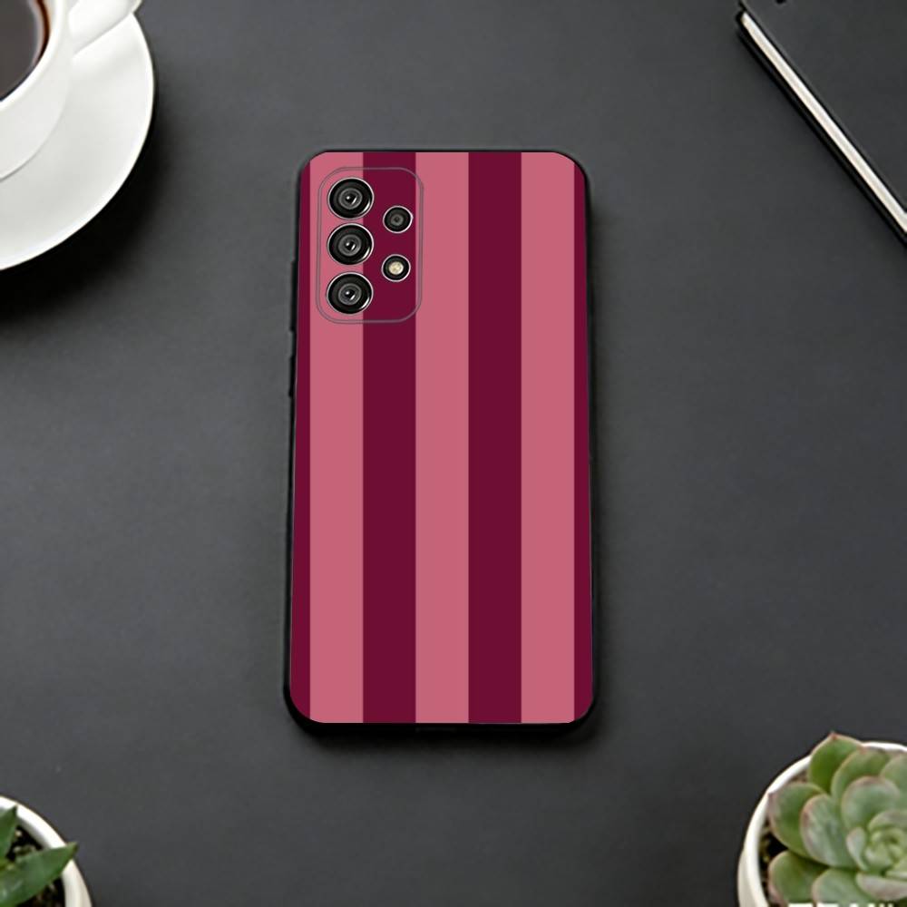 

Burgundy White S-Stripe Phone Case For Samsung S25,S24,S21,S22,S23,S30,Ultra,S20,Plus,Fe,Soft Silicone Black Cover Samsung S20fe