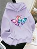Dreamy colorful butterfly print decorated with lovely heart accents, eye‑catching graphic design