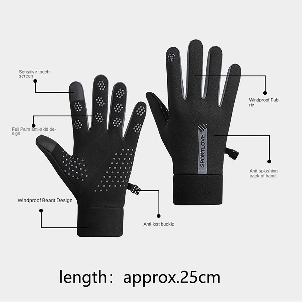 Cold Resistance Winter Gloves Thermal Fleece Ski Gloves Convenient Driving Mittens  for Woman Man
