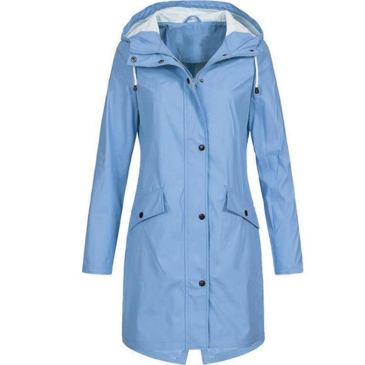 Women's Mid-Length Windbreaker Jacket for Autumn Winter Outdoor Mountaineering New Hot Trendy