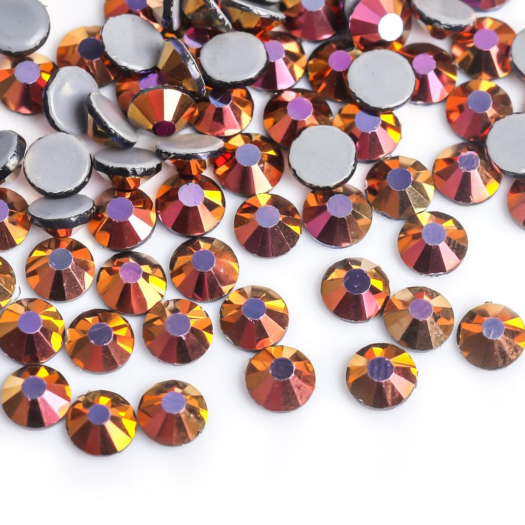 Weichen Rhinestone Factory Austrian Diamond Decorative Rhinestone Diy Nail Art Beauty Glass Jewelry Glue Bottom Color Plated Rhinestone