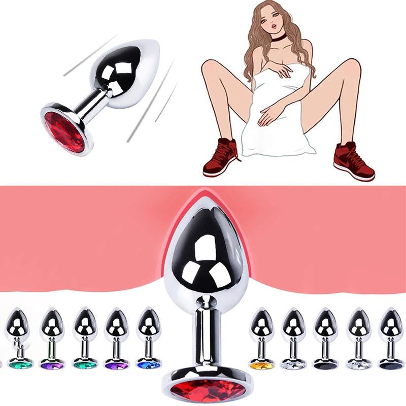 Anal Plug Sex Toys Mini Round Shaped Metal Stainless Smooth Butt Plug Stimulator Prostate Massager Anal Dildo Adult Sex Products