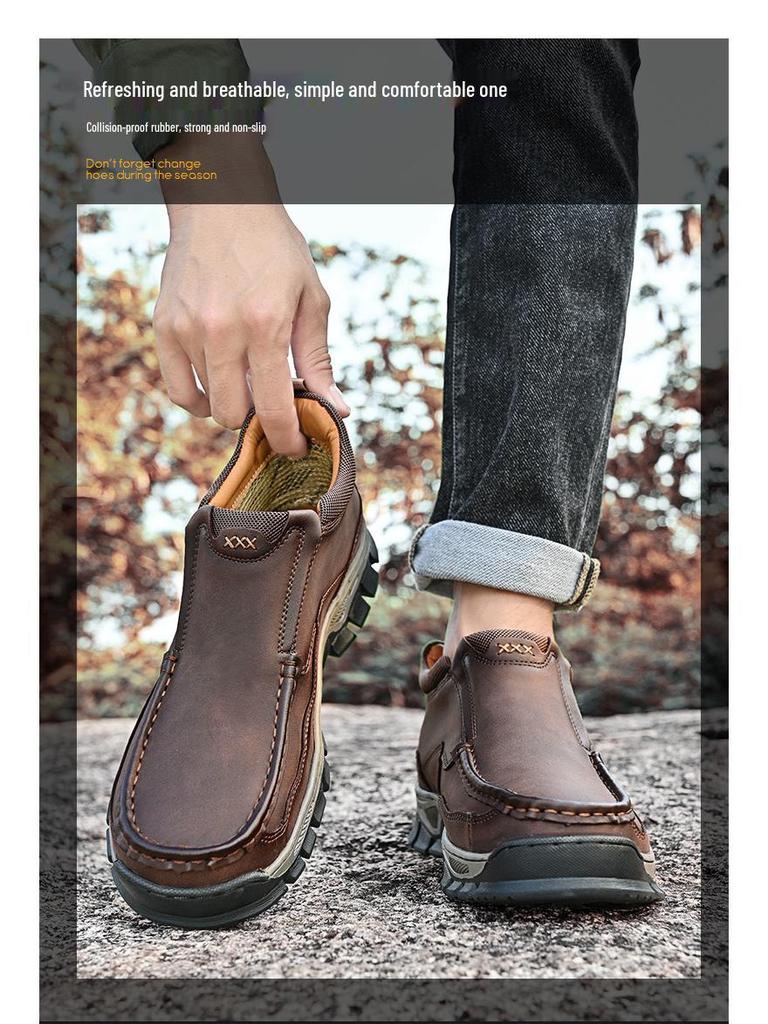 High-Top Men's Wear-Resistant Non-Slip Urban Outdoor Casual Boots for Autumn/Winter