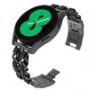 22mm 20mm Leather+Metal Strap for Samsung Galaxy Watch 7 6 5 4 40mm 44mm Replaceable Bracelet for Huawei Watch GT6/5/4 46mm Band