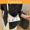 Modische Blume Und Kette Dekoration Stein Textur Damen Lässige Schultertasche