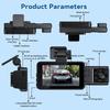 Wifi 3 Channel Dash Cam Cabin Lens Car Dvr 1080P Interior Camera Vehicle Recorder Video Registrator Dashcam Camcorder Black Box