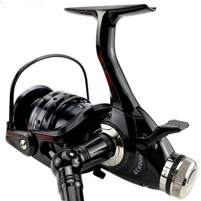 Nuevo carrete de pesca de doble uso para agua dulce y salada con cuerpo de metal sin espacios, gran arrastre, carrete giratorio de 8 kg, cambio de mano izquierda y derecha