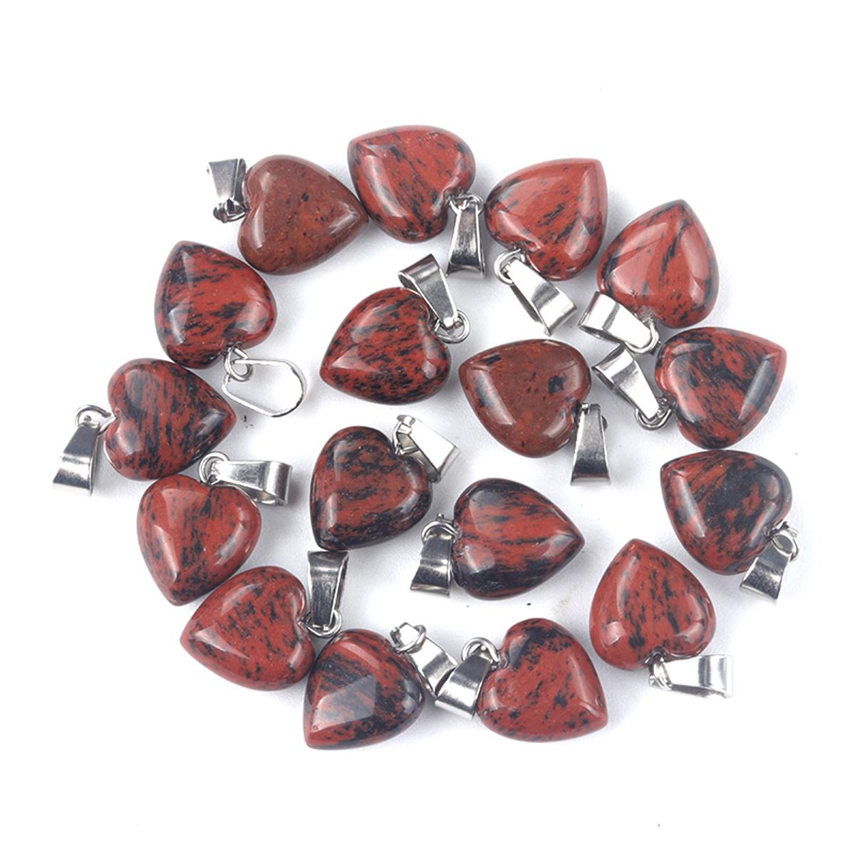 

5 шт./упак. кулон в виде целебного хрустального сердца, натуральный камень, кварц, драгоценные камни, подвески для изготовления ювелирных изделий, ожерелье, браслет, серьги, аксессуары, ремесло 13x13 мм 5Pcs/13x13mm