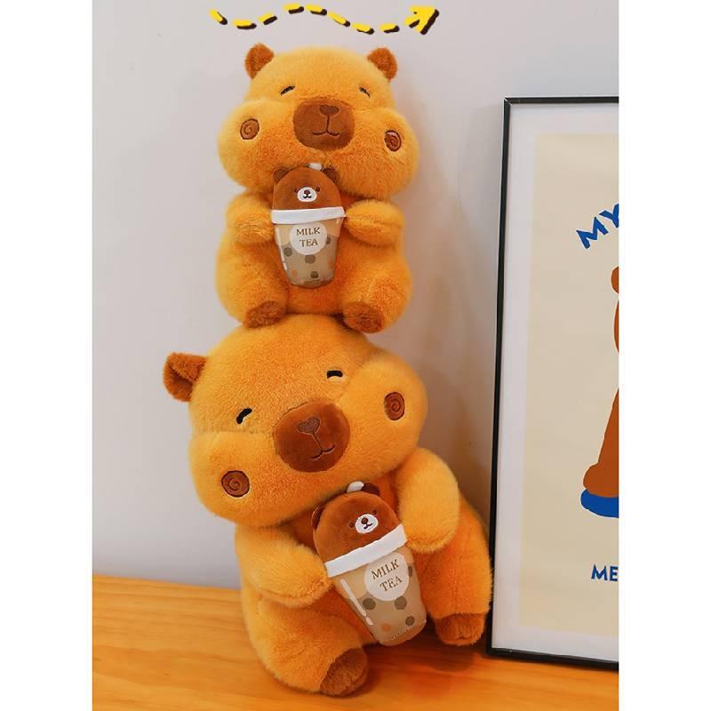 Adorable Q Version Capybara Plush Toy For Cozy Comforting Cuddle Pillow