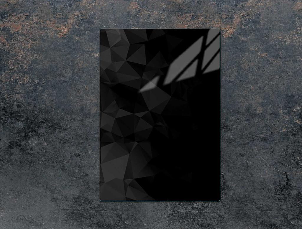 SKLENĚNÁ PRKÉNKO 35x52 ČERNÉ
