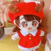 Plush Stuffed Santa Claus Cotton Doll Dress Reindeer 20CM Doll Plush Toys Clothing  Girls