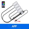 Neon Dual control LED Car Interior Ambient Foot Light with USB Wireless Remote Music APP Control Auto Atmosphere Decorative Lamp