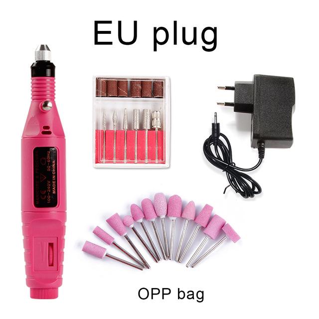Professional Manicure Machine Electric Nail Drill Bits Pedicure Ceramic Cutter Gel Polish Remover Tool