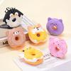 Interactive Dog Toy Donut Animal Latex Squeaky Chew Puppy Teething for Aggressive Chewers Fetch Play