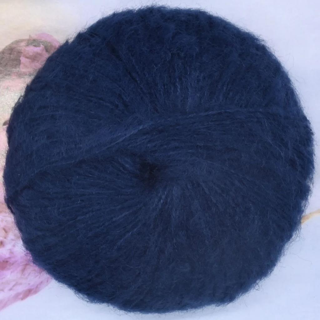 25g Soft 40% Acrylic 60% Mohair Yarn 160m/175yd Plush Yarn Hand Knitting Crochet Sewing DIY Shawl Scarf Thread