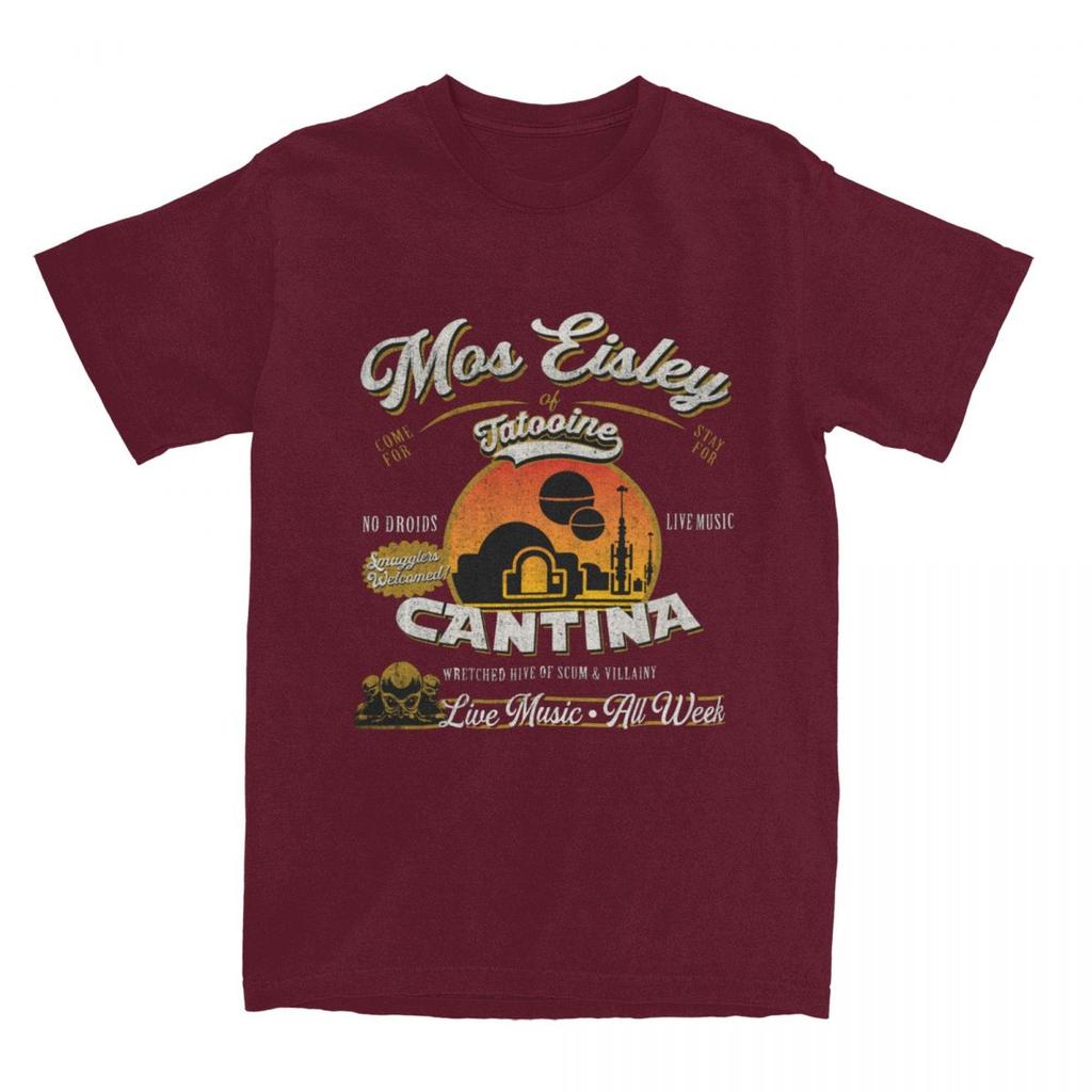 Couple T Shirt Mos Eisley Cantina Tatooine Dks T Shirts Galaxy Moon Summer Tee Shirt Vintage Print Cotton Tops Plus Size 6XL