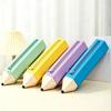 Pencil Case Large Capacity Pencil-Shaped Silicone Pencil Case for Students Zippered Stationery Storage Bag Multifunctional Travel Cosmetic Bag for