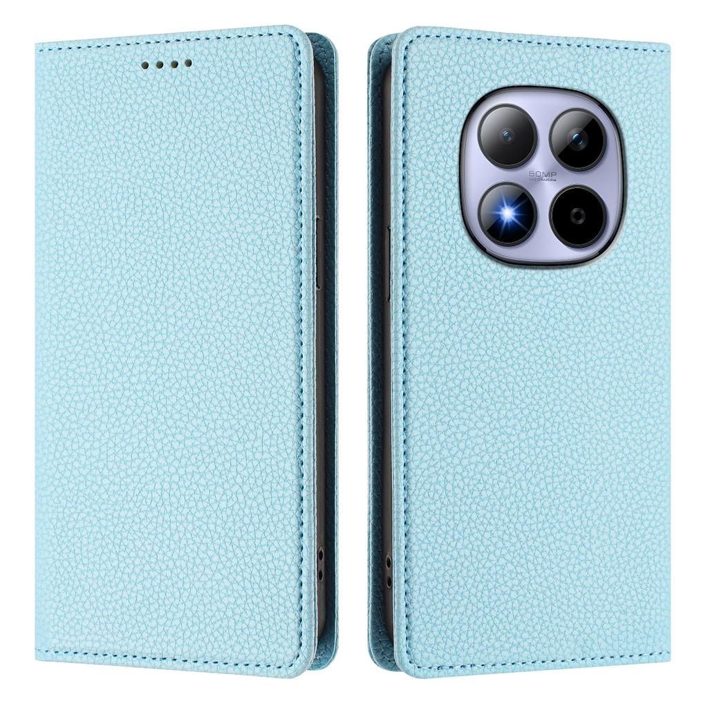 For Xiaomi Redmi Note 15 Pro 5G Wallet Case RFID Blocking Litchi Texture Leather Mobile Cover