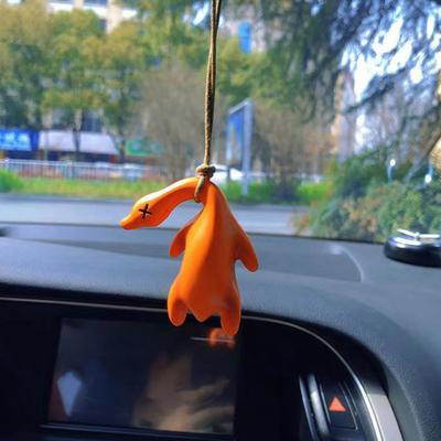 Car Pendant Collectible Interior Decor Resin Craft Rearview Mirror Adorable Roast Duck Hanging