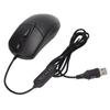 Heated Mouse 3 Levels Adjustable Black Ergonomic 1600DPI Wired Heating Mouse for Windows for OS X System Desktop Laptop