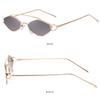 Timeless Women Vintage Sunglasses With Retro Small Metal Frame And Pc Lenses
