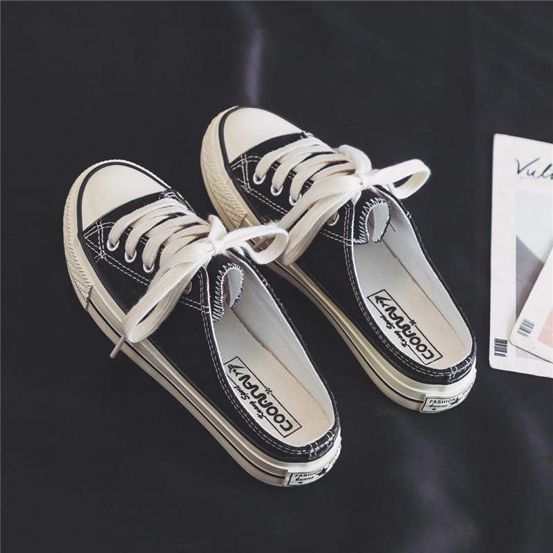 

Повседневные парусиновые туфли в корейском стиле с низким верхом для женщин 39 белый