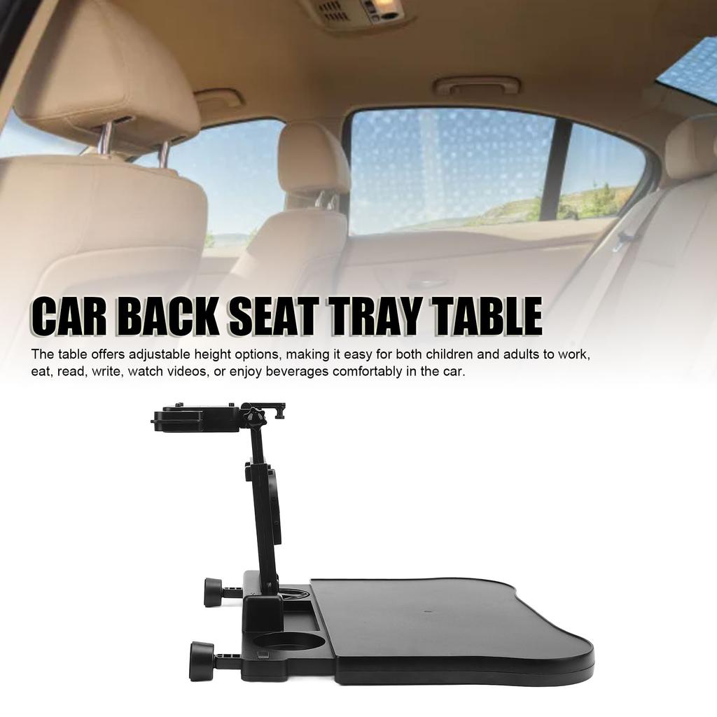 Car Backseat Tray Table Seat Back Laptop Desk Multifunctional with Phone Drink Holder for Eating for Rear Passenger for Working
