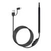 3 In 1 Visual Earpick Otoscope Endoscope with 5.5mm Camrea Lens Ear Cleaning Tool Built In 6 Adjustable Led Lights