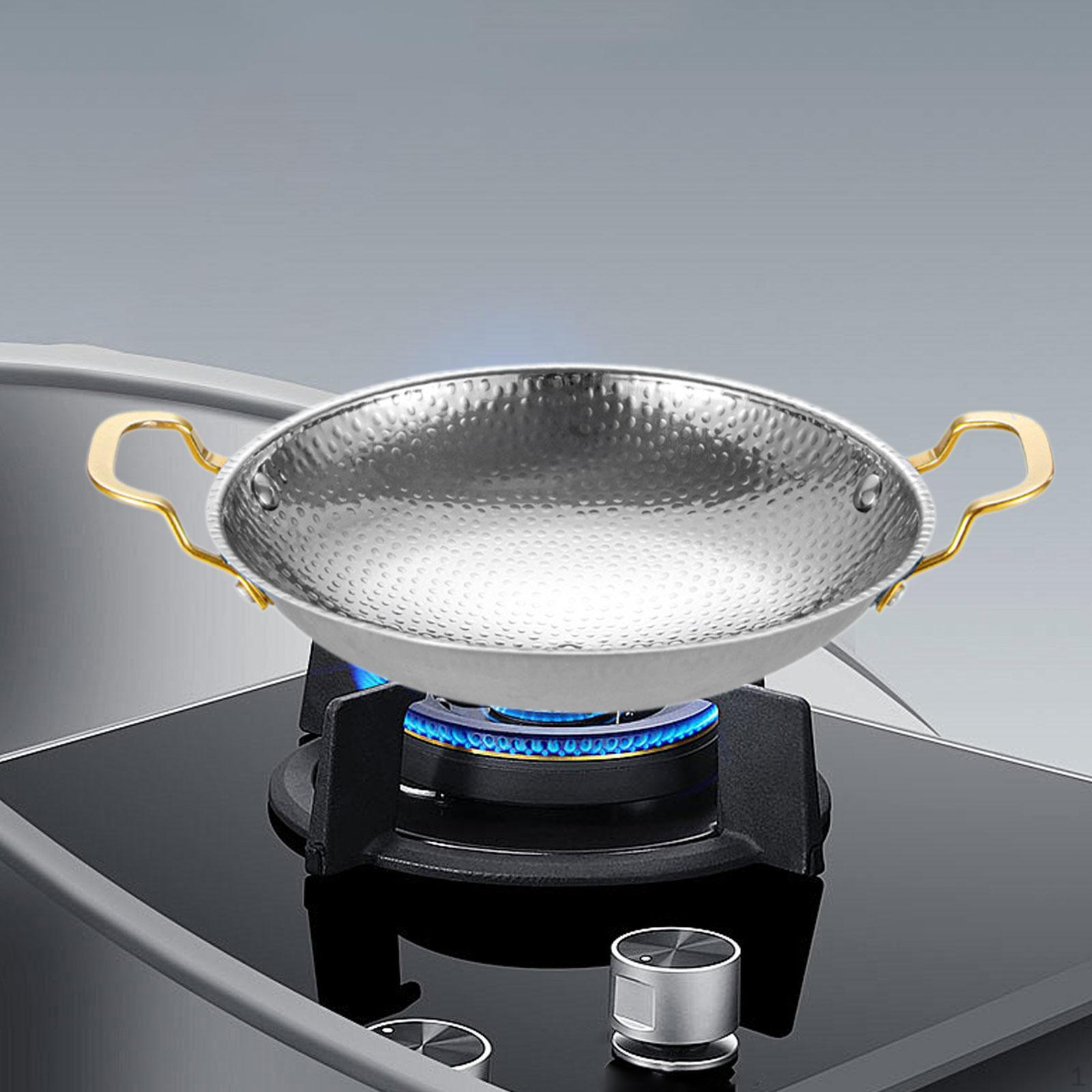 

Корейская кастрюля для приготовления рамена, нержавеющая сталь, с ручками для быстрого нагрева 26cm