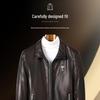 Fu Ting Men's Retro Oil Wax Leather Jacket