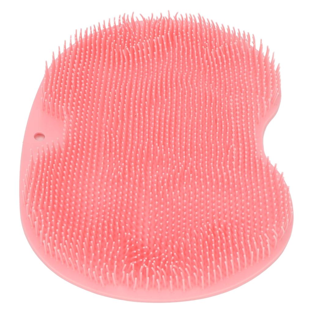 Shower Foot Scrubber Multifunctional Foot Massager Scrubber Mat with 75 Strong Suction Cups for Bathroom Pink