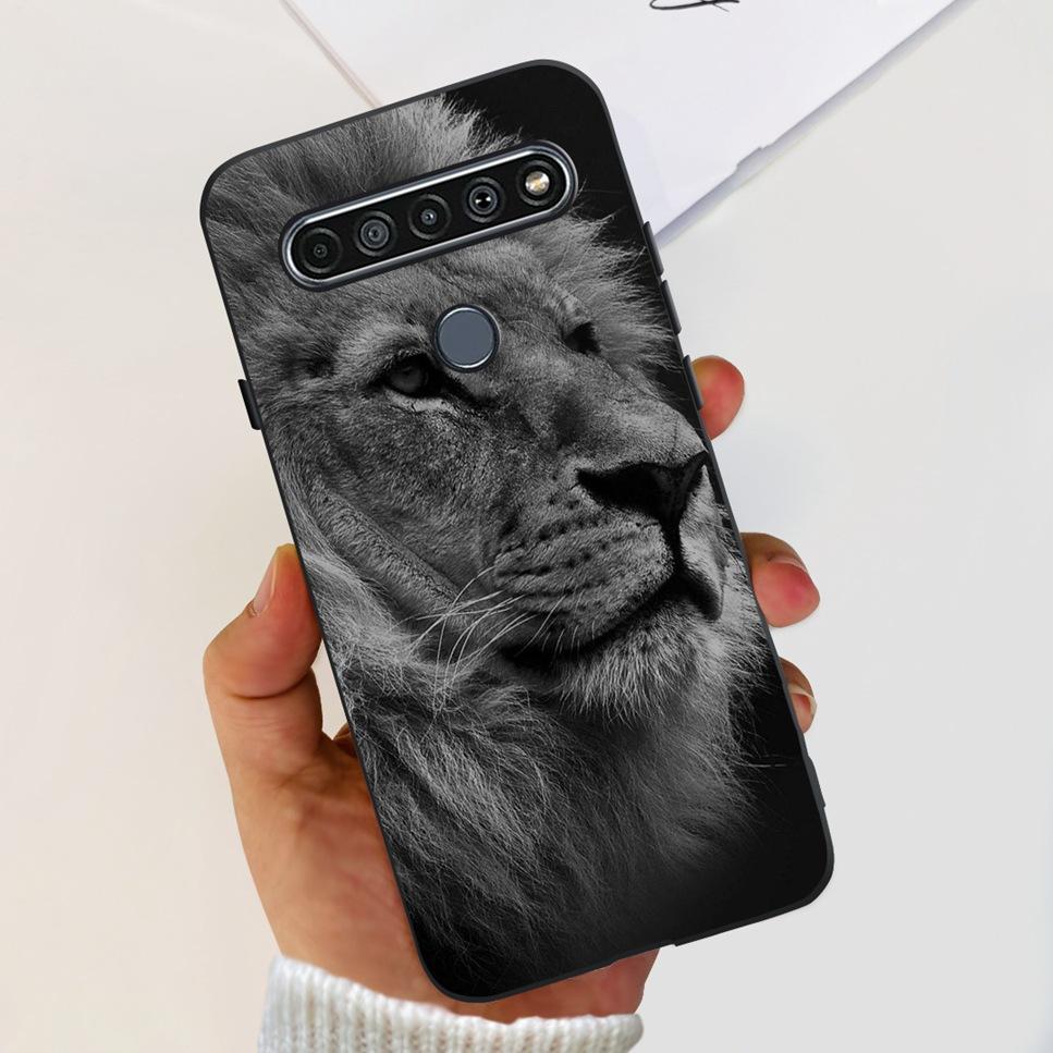 For LG K41S K 41S Case 2020 Black Silicone Cute Fashion Flower Shockproof Bumper For LGK41S LM-K410 Phone Back Cover 6.55" Funda