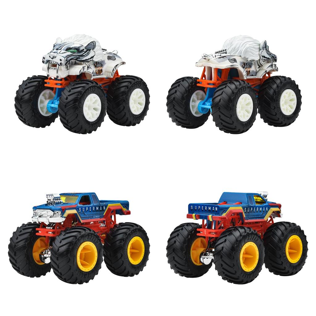 Hot Wheels Monster Truck 1:64 Assorted Vehicle Toys, Mini Cars, 8-Car Box, Ages 3+, Multi-Purpose, FYJ44-983M