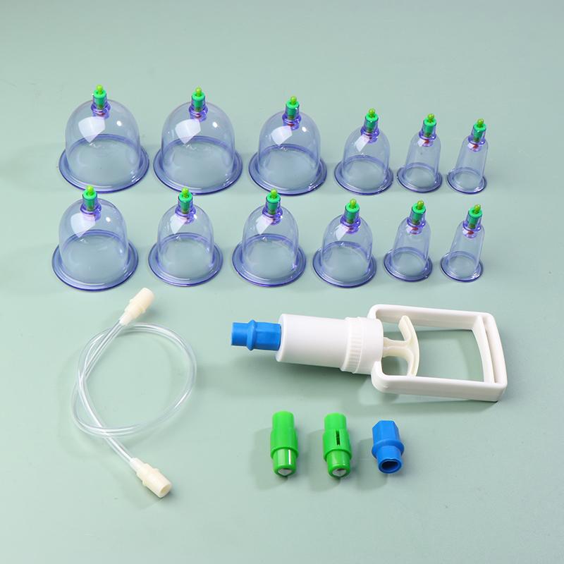 12-teiliges Vakuum-Schröpfset mit Pumpsaugnapf, Rückenmassage-Körperbecher, Detox- und Anti-Cellulite-Therapiedosen, Gläser für die gesunde Pflege
