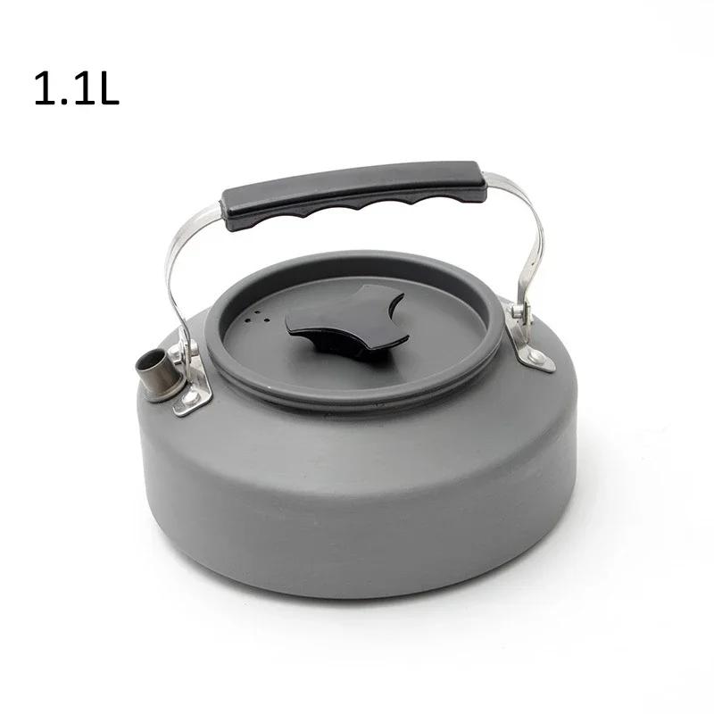 

Outdoor Cookware Accessories for Hiking Camping, 1.1/1.6L Aluminum Alloy Pot, Travel Pan, Teapot, Coffee Tableware