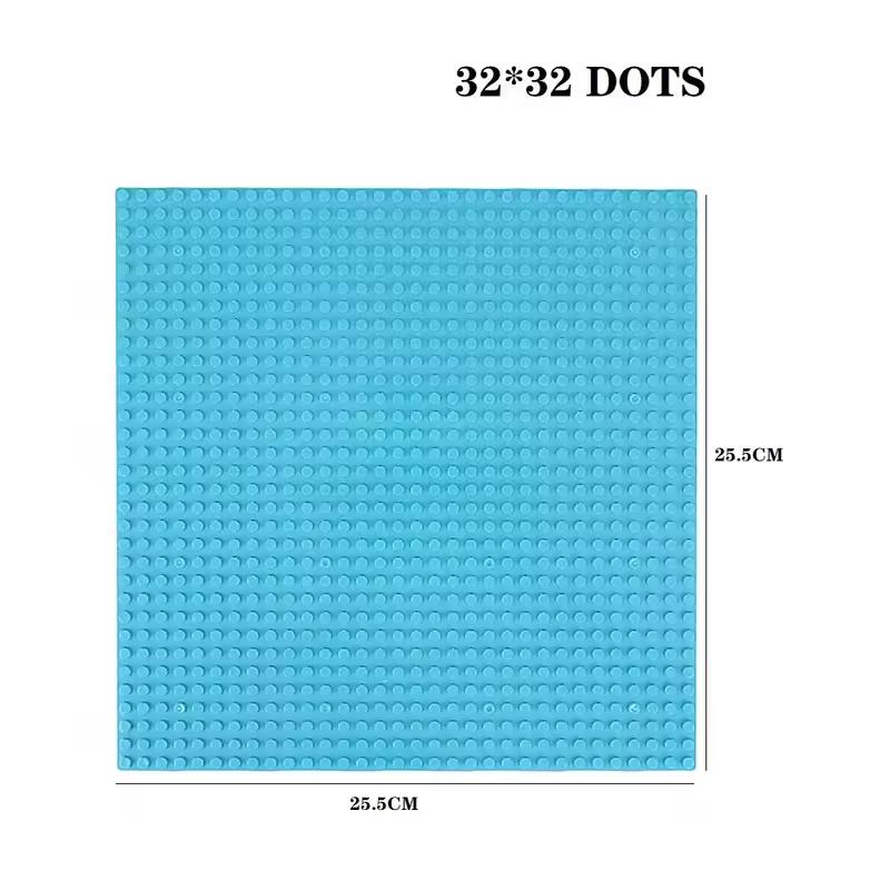 Classic Baseplate 32x32 Dots Building Blocks Bricks Base Plates DIY Plastic Board Building Blocks Baseplates Construction Toys