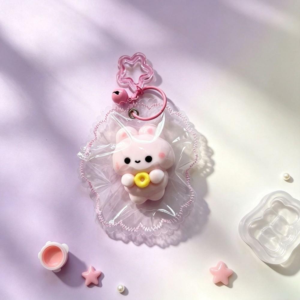 Slow Rising Squeeze Toy Keyring Food Grade Silicone Fidget Toy Kawaii Squishy Toy Keychain Adults