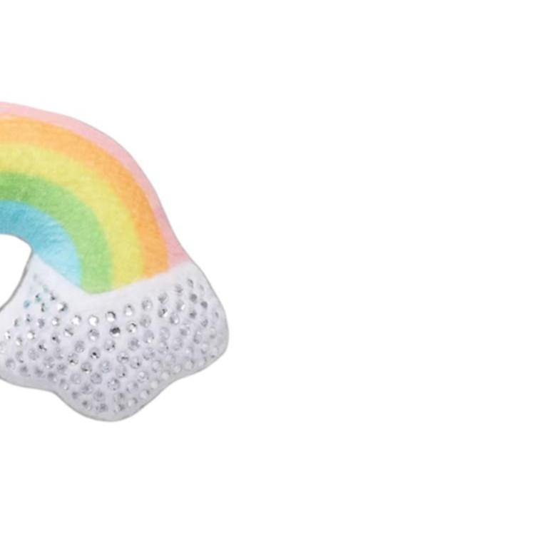 Crocs Decorative Rainbow Design Synthetic Fiber Shoe Accessories Unisex Multicolor
