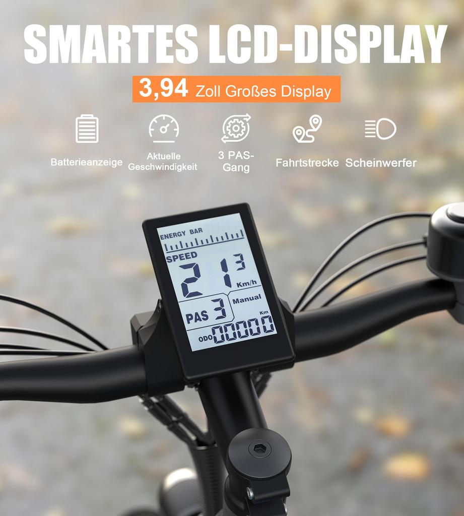 Electric Bike Adult VARUN 27.5" 500W Motor City Ebike 48V 13AH Max Range 70Km Load 150Kg 21 Speed M27