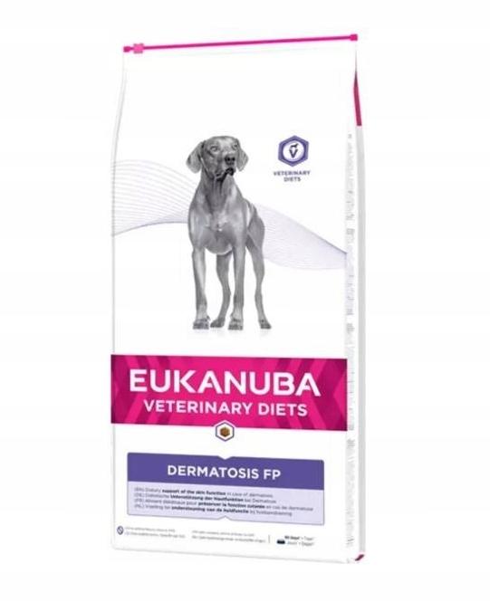 EUKANUBA Dermatosis Formula Dry Dog Food for food hypersensitivity 12kg