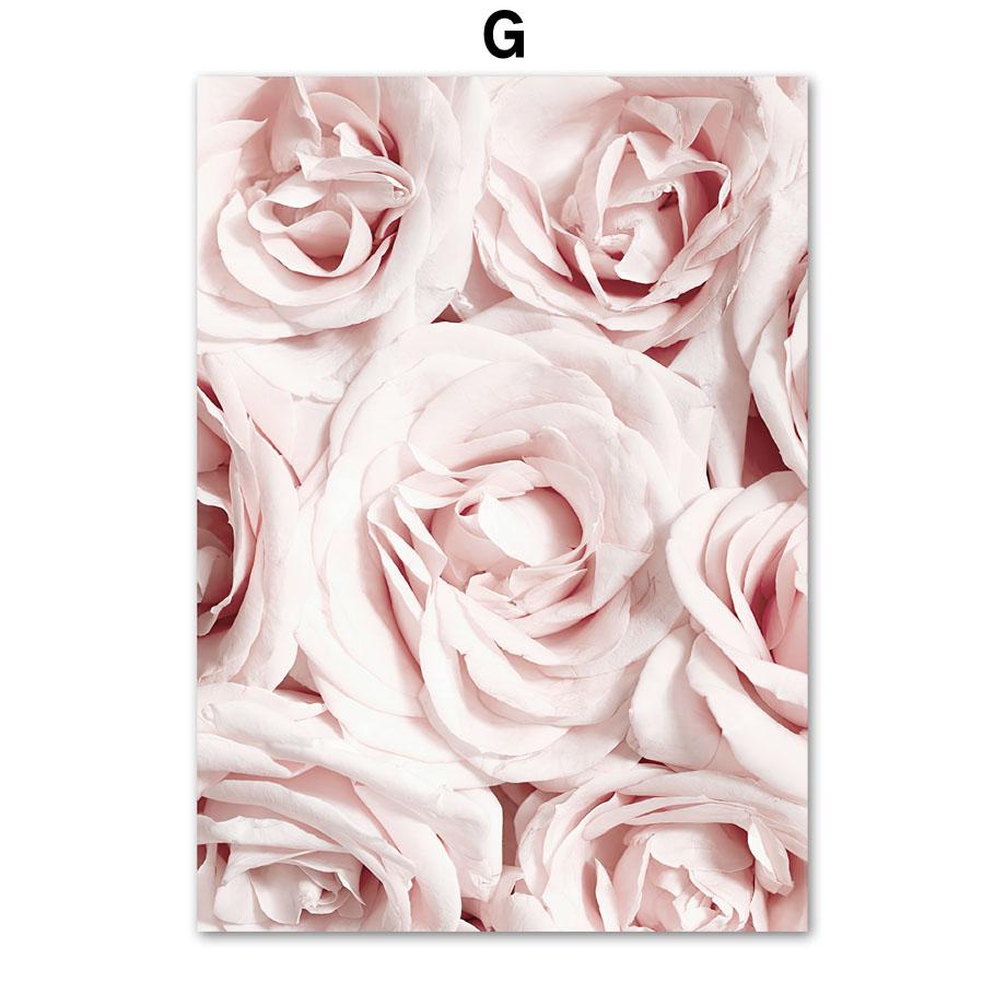 Pink Flower Rose Paris Tower Tram Balloon Wall Art Canvas Painting Nordic Posters And Prints Wall Pictures For Living Room Decor